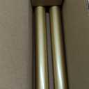 Gold Curtain Rods for Windows 20 to 40 Inch, 1" Diameter Drapery Rods with Modern Style End Cap Finials,Heavy Duty Decorative Brass Winddow Pole (18"-45"|1 Pack)