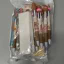 Capybara Stationery Party Gift Supplies with 12 Gift Bags,12 Ballpoint Pens,12 Notebooks,12 Sticky Notes,12 Stickers,30Pcs Bookmarks for Birthday Party Gifts Goodie Bag Fillers School Rewards