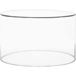 Acrylic Riser Stand - 6" H x 10" D Round Cylinder Shape, Display Stand for Cake, Figurines, Jewelry, Crafts, Art & Decor, Centerpieces