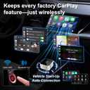 2026 Upgraded Mini Wireless CarPlay Adapter for Apple CarPlay & Android Auto, Plug & Play, Fast and Auto Connect, No Latency 2 in 1 Car Play Wireless Adapter for iPhone iOS 10+ & Android 11+ (Silver)