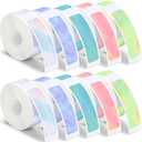 Gersoniel 1600 Pcs Label Tapes Compatible with D30 Label Printer Laminated Labeling Stickers Thermal Labels for Home Office