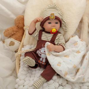 Reborn Baby Dolls Boy 20", Realistic Baby Doll Lifelike Newborn Smiling Baby Doll,Full Vinyl Body, Anatomically Correct with Birth Certificate Feeding Kit Toys in Gift Box for Kids Age 3+ (Dorian)