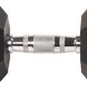 Hex Dumbbells Rubber Coated Hand Weights Pairs for Exercises and Fitness, Pairs 30 LBS