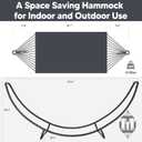 SUNCREAT Hammocks for Outside with Stand, Porch Hammock and Stand, 475 lbs Capacity, Patent Pending, Dark Gray