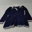 VOIKERDR Sexy Jumpsuits for Women Knit Long Sleeve Jumpsuits Shorts Romper Tennis Outfits (Small, Navy Blue)