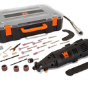 WEN 23103 1-Amp Variable Speed Rotary Tool with 100+ Accessories, Carrying Case and Flex Shaft