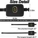 Uygafly Personalized Belt Bag for Women Girls - Fashion Mini Waist Packs with Adjustable Strap - Trendy Travel Fanny Pack Crossbody Bags with Initial Letter - Teen Gifts | Black,Black O