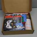 Gamer Birthday Party Decorations Video Game Plates and Napkins Cups GO WIN Honeycomb Centerpieces Hanging Swirls Balloons Cake Toppers LEVEL UP Bracelets Tablecloth Gaming Birthday Party Supplies