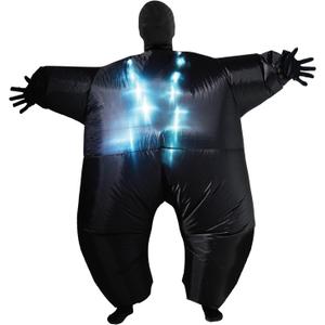 Black Light-Up Inflatable Megamorph Blow Up Costume - One Size fits Most
