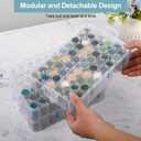Diamond Painting Storage Container, 3-Tier Bead Organizer Box with 150 Slots, Stackable Crafts Organizers for DIY Diamond Art Craft Jewelry Bead Storage