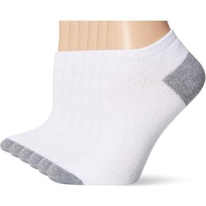 Fruit of the Loom Women's 6 Pack No Show Socks, 8-12