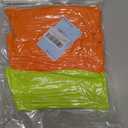 Women's Neon Scrunch Crew Socks 80s 90s Retro 3-Pack Cotton Stacked Boot Calf Cozy Ribbed Slouchy Socks Size 5-10 (2-neon Orange/1-neon Green)