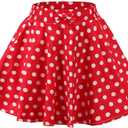 JE Sterguard Girls Polka Dot Mini Stretch Waist Full Round Skater Skirts for Party or Sport, Size 4T