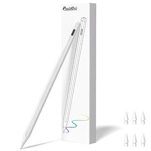 Pencil 2nd Generation for iPad 2018-2024 with Magnetic Wireless Charging Compatible with Apple iPad Pro 13”(M4)/ 12.9”/ 11”, iPad Air 6(M2)/ 5/ 4/ 3, iPad Mini 7(A17 Pro)/ 6/ 5, iPad10/ 9/ 8/ 7/ 6 White