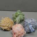 AmazerBath Loofah Sponge 75g/Piece, Exfoliating Bath Sponge Body Scrubber - Loofa Set of 4 - Cotton Candy Quartet, Large