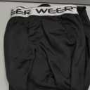 WEERTI Thermal Underwear for Men Long Johns with Fleece Lined Base Layer Men Cold Weather Top Bottom (X-Large, Black)