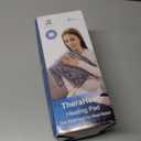 BOB AND BRAD Far Infrared Weighted Heating Pad for Back Pain Relief, FSA-HSA Eligible, 12"x24" Electric Heat Pad With Auto Off, 6 Heat & Hands-Free Strap, Moist Heat Therapy for Neck, Shoulder, Cramps (Gray)