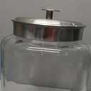 Anchor Hocking 2.5 Gallon Montana Glass Jar with Airtight Lid (2 piece, brushed silver metal, dishwasher safe)