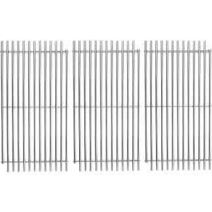 3-Pack 8MM Solid Stainless Steel Cooking Grates Replacement Parts for DCS Gas Grill Model 24 36 48 Series, 36DBQAR, 36EBQAR, 36DBQ, 48DBQAR, 48DBQR, 48DBQ, BGB48-BQRN and MoreNon-Stick