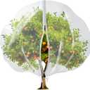 13.1 x 9.8 ft Large Tree Nets for Fruit Trees with Zipper Drawstring, Transparent Bird Netting for Fruit Trees, Garden Insect Barrier Mesh Cover for Plants, Protects Against Bugs Birds Deer Squirrels