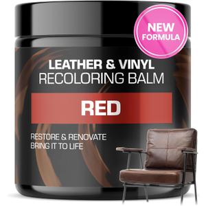 FORTIVO Leather Recoloring Balm, Color Restorer, Scratch Remover, Couch Paint and Repair, Leather Balm for Couches