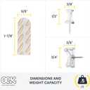 OOK Adhesive Picture Hangers, Tool-Free Picture Hanger Kit, .5 lb, 72 Pieces, 9977131 (2 Pack)