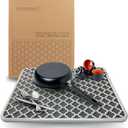 ITSGIVING Diatomaceous Stone Dish Drying Mat | Stone Drying Mat for Kitchen Counter - Protective & Durable Kitchen Drying Mat, Ultra Absorbent | Large, For Dishes, Utensils, Pots & Pans | 16x20"