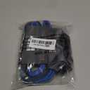 Black Rhino Heavy Duty Dog Leash for Medium and Large Dogs - 6 ft Long Double Handle Leash with Padded Traffic Control Handles and Bag for Comfort - Reflective, Durable, and Weather Resistant (Blue)