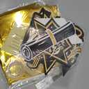 Graduation Decorations 2025-Black and Gold Graduation Party Decorations Class of 2025 with Banner, Balloons, Centerpieces, Cupcake Topper, Fringe Curtains, Hanging Swirls, Photo Props, Sash