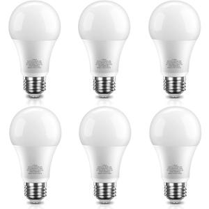 LED Light Bulb, Dimmable A19 9.5W 60 Watt Equivalent LED Bulbs, 800LM Daylight White 5000K lightbulbs, 25,000Hrs Lifespan, E26 Base daylight light bulbs for Home Bedroom Living Room Office, 6 Pack