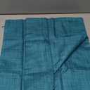 The White Petals Teal Throw Pillow Cover - (16x16 inch) | Decorative, Washable Cushion Covers for Couch, Sofa, Bedroom, Living Room - Pack of 2