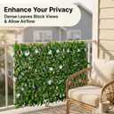 Expandable Privacy Fence, White Orchid, 120 x 22 in