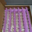 Braid Rack 60 Spools for Hair Standing Braid Hair Extension Rack Stand, Hair Separator Stand Hair Extension Holder for Stylists (Light porple)