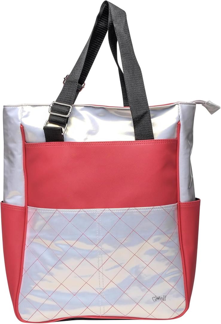 Glove It Tennis Tote Bag, Tennis Bag for Women, Ladies Sports Shoulder Bag, Large Tote with 6 Pockets, fits 2 Rackets. (Naples)