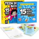 All-in-One Life Skills Kit - Teen Skills Box - Essential Skills for Success to Prepare Teen Boys for The Real World for 13 14 15 16 17 18 19 Year Old Boys