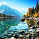 500 Piece Puzzle for Adults, Jigsaw Puzzle,Glacier Park Jigsaw Puzzles 500 Pieces Birthday Party for Family Kids and Adults Funny Puzzle