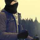 Knitted Beanie Cap Scarf Touchscreen Gloves, 3 Pieces Winter Warm Set for Women Men (Black)