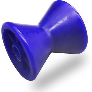 3" Boat Trailer Roller Poly Bow Roller fits 1/2" Shaft, Polyurethane (Blue with Spoke)