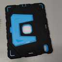 Fintie Case for iPad Air 11-inch M4/M3/M2 (2026/2025/2024), iPad Air 5th / 4th Generation (2022/2020) 10.9 Inch, Fully-Body Rugged Heavy Duty Shockproof Case with Kickstand for Kids, Black/Blue