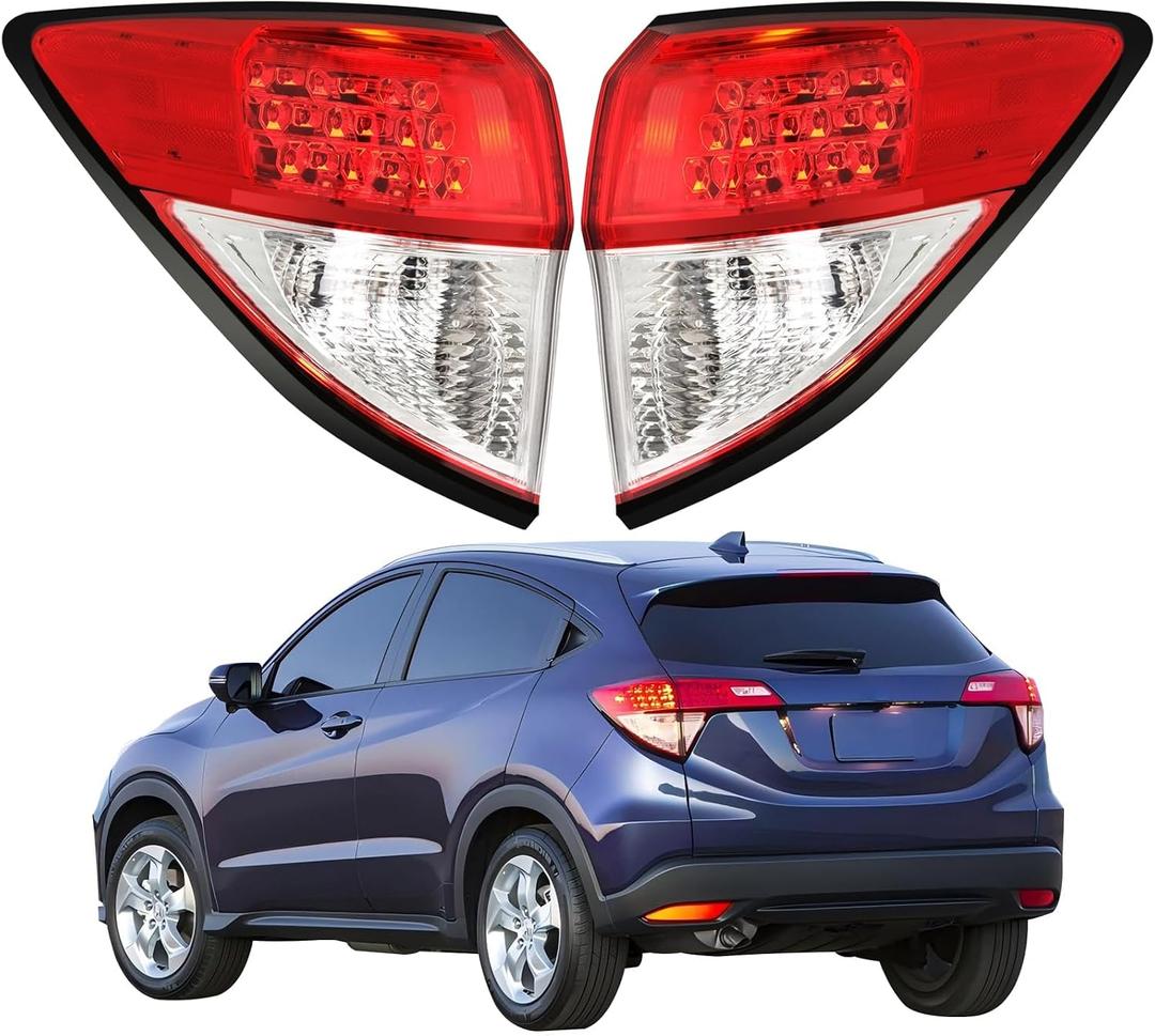 Pair Tail Light Assembly For 2016-2022 Honda HRV Taillight