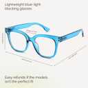 miyya Blue Light Glasses for Women & Men Oversized UV & Blue Light Blocker Chunky Frames, All-Day Comfort, Stylish Eyewear