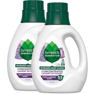 Seventh Generation Concentrated Laundry Detergent, Fresh Lavender scent, 40 oz, Pack of 2 (106 Loads) Seventh Generation Concentrated Laundry Detergent, Fresh Lavender scent, 40 oz, Pack of 2 (106 Loads)