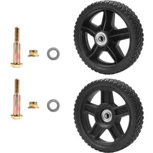 Parts Camp Lawn Mower Wheel kits 6 inch Wheels for Push Mower Cart wheels 6 inch (Set of 2)