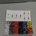 TICONN 120Pcs Heat Shrink Wire Connectors, Waterproof Automotive Marine Electrical Terminals Kit, Crimp Connector Assortment, Ring Fork Spade Butt Splices