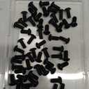 VGBUY 70Pcs 1/4-20 x 1/2" Button Head Socket Cap Bolts Screws,304 Stainless Steel 18-8,Black Zinc Plating,Fully Threaded,with Spanner Allen Hex Drive, for Furniture,Water Pump,Light Fixture(VG10302) 58 PCS