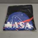 Popfunk Classic NASA Circle Logo Men's Hoodie with Front and Back Print (Black, XL)