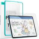 ESR 1 Pack Paper-Feel Screen Protector for iPad Air 11 Inch M4/M3/M2 (2026/2025/2024, 8th/7th/6th Gen), Write and Draw Like on Paper, 9H Tempered Glass, Matte Anti-Glare with Alignment Frame