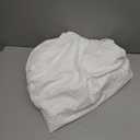 OVZME Berry White Extra Long Shower Curtain 72 x 84 Inch, 3D Embossed Textured Fabric Shower Curtain for Bathroom, Hotel Spa Bathroom Curtains, Water Repellent Machine Washable