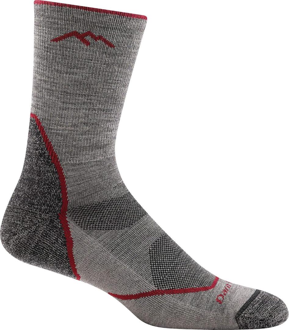 Darn Tough Men's Light Hiker Micro Crew Lightweight Hiking Socks (Style 1972) (Gray, M) 8-9.5