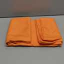 Gee Di Moda Rectangle Tablecloth - 70 x 120 Inch Orange - Heavy Duty, Wrinkle Resistant, Machine Washable - Ideal for 6 or 8 Foot Rectangular Table, Buffet, Dinner, Wedding & Baby Shower